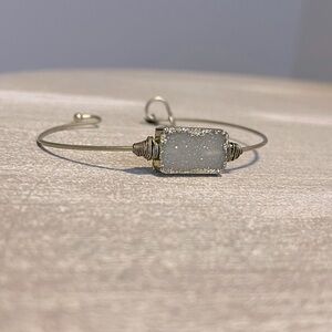 Canvas Style wire druzy bracelet